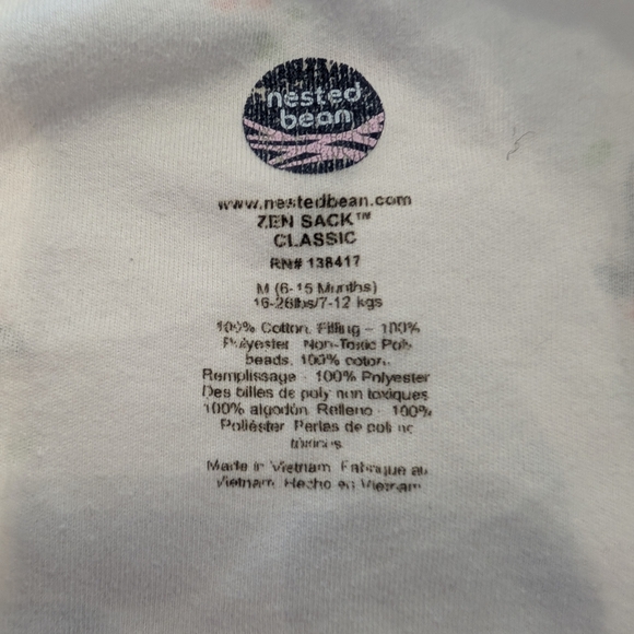 Nested Bean White and Black Sleep Sacks - Picture 6 of 6
